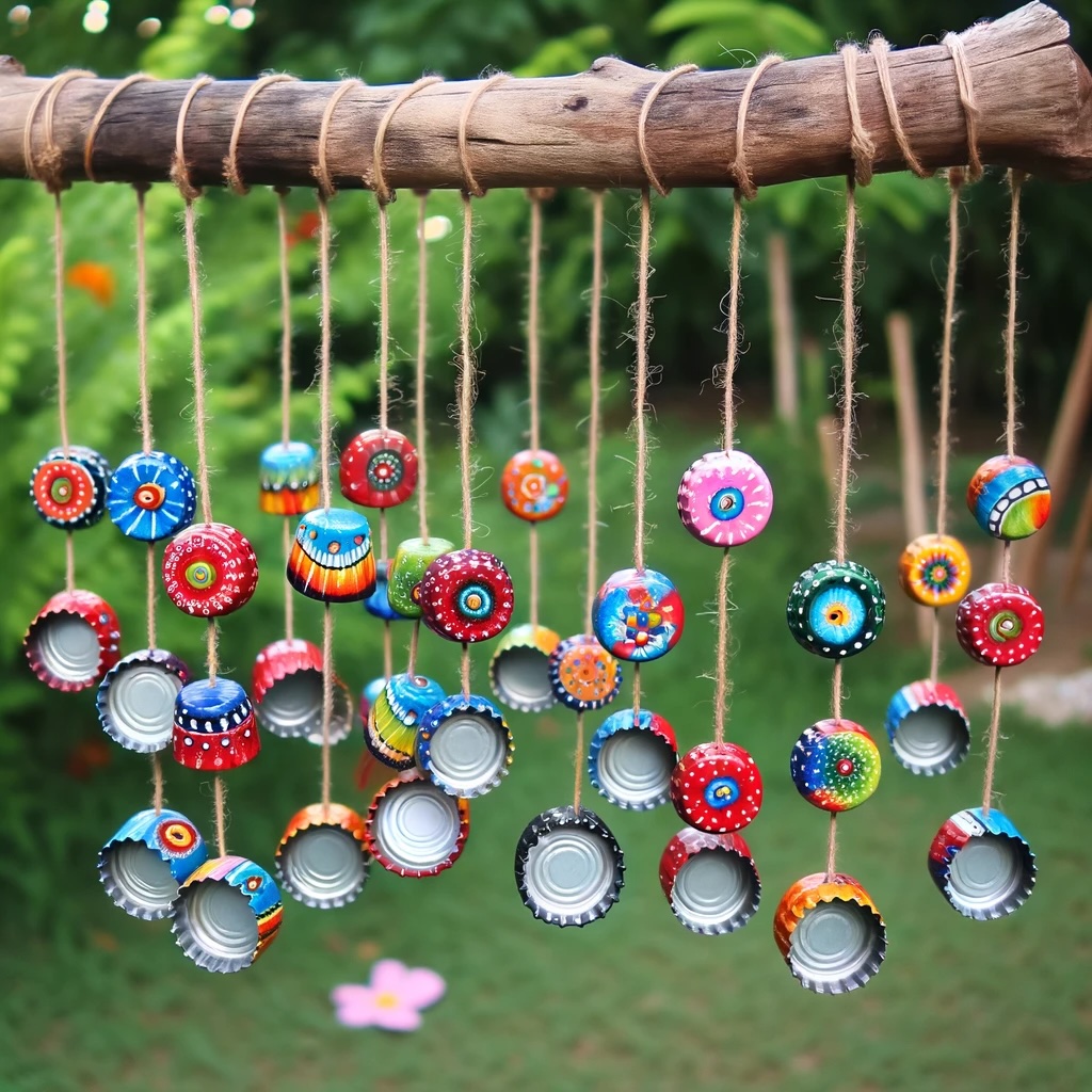 Wind Chime from Bottle Caps